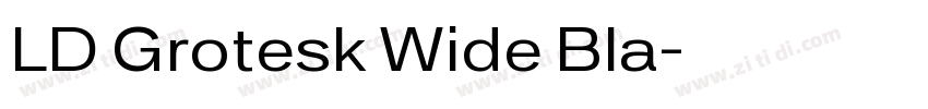 LD Grotesk Wide Bla字体转换